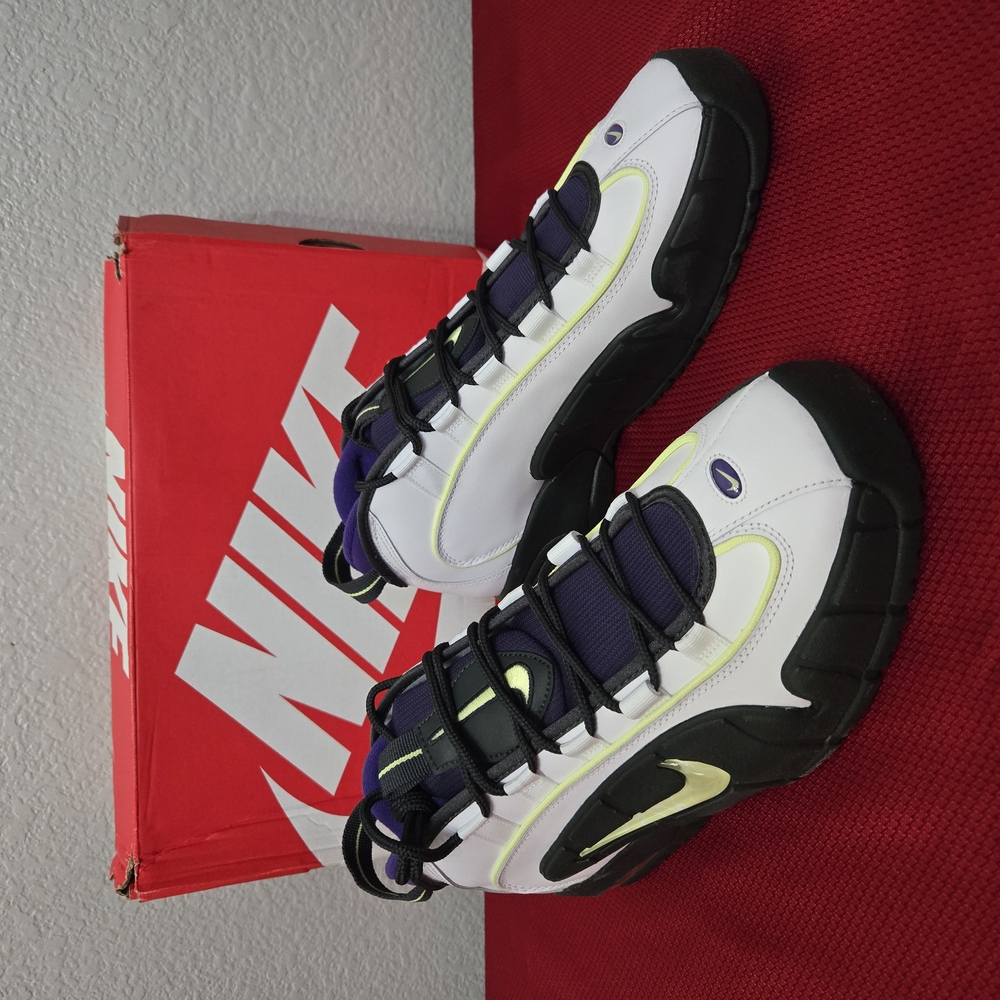 Nike White and Black High-Top Sneakers